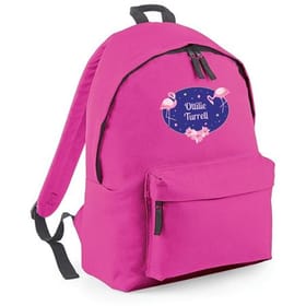 Flamingos Personalised Backpack image 1