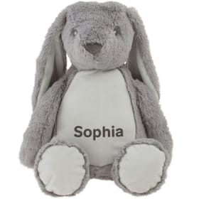 Personalised Bunny Soft Toy (Grey) image 1