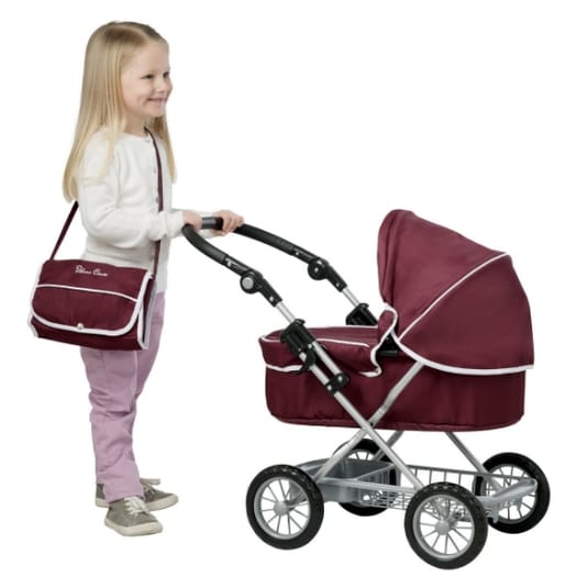 Silver Cross Ranger Doll's Pram - Burgundy