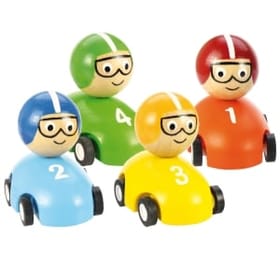 Pull Back Racing Car with Goggled Driver image