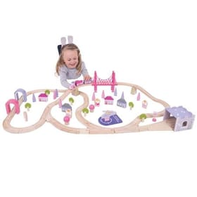 Fairy Town Train Set (75 piece) (Bigjigs Rail BJT023) image 2