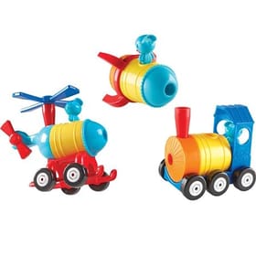 123 Build It - Rocket-Train-Helicopter image 1