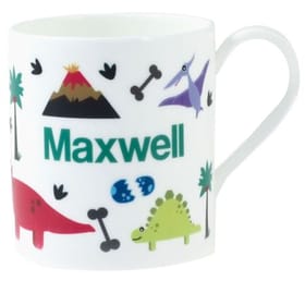 Personalised China Mug - Dinosaurs & Volcanoes image 1
