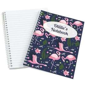 Flamingos Personalised Notebook image 2