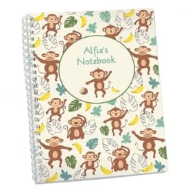 Cheeky Monkey Personalised Notebook image 1