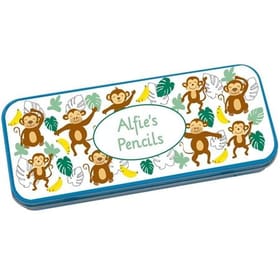 Personalised Pencil Tin - Cheeky Monkey image 1