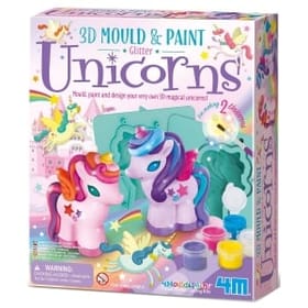 Mould & Paint 3D Glitter Unicorns image 1