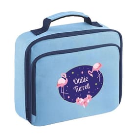 Flamingos Personalised Lunch Bag image 1