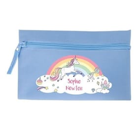 Rainbow Unicorn Personalised Pencil Case image 1
