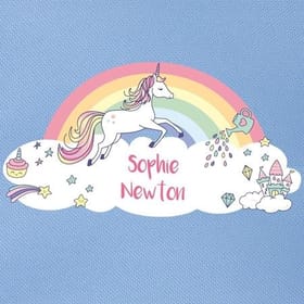Rainbow Unicorn Personalised Pencil Case image 2