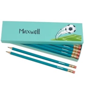 Box of 12 Named HB Pencils - Football image 1