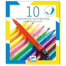 Felt-Tip Brush Pens - Pop Colours image 1