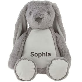 Personalised Bunny Soft Toy (Grey) image 1