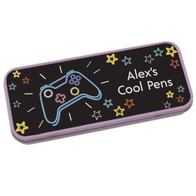 Personalised Pencil Tin - Gaming image 1