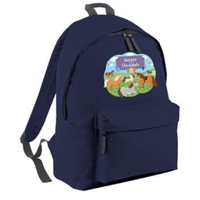Ponies Personalised Backpack image 1