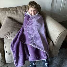 Personalised Hooded Sherpa Blanket image 2