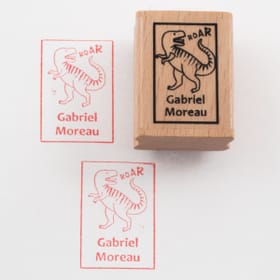 Named Rubber Stamp - Dinosaurs image