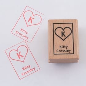 Named Rubber Stamp - Heart image
