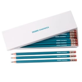 Personalised HB Pencils in White Box image 2