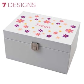 Personalised Wooden Jewellery Box image 1
