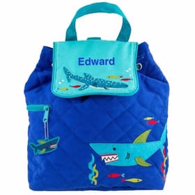 Personalised Shark Quilted Backpack image