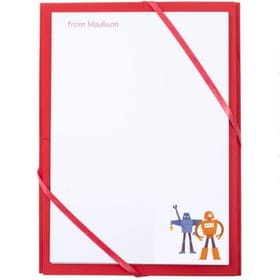 Named Notepaper - Robots image