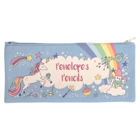 Personalised Canvas Pencil Case - Rainbow Unicorn image 1
