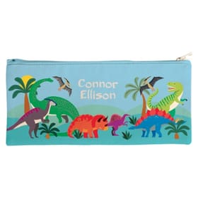 Personalised Canvas Pencil Case - Dinosaurs image 1