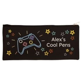 Personalised Canvas Pencil Case - Gaming image 1