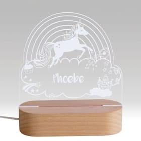 Personalised Rainbow Unicorn LED Light image 1