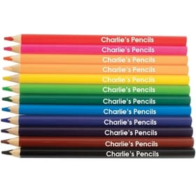 12 Named Chunky Triangular Colouring Pencils image 1