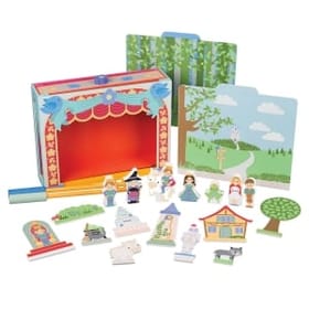 Little Bluebird Theatre with all the pieces