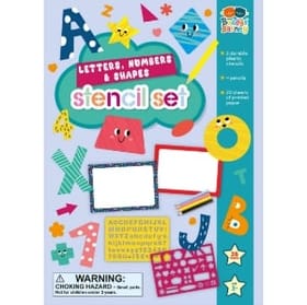 Stencils & Pencils Wallet - Letters, Shapes & Numbers