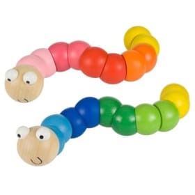 Wooden Wiggly Worm