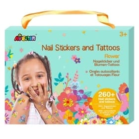 Nail Stickers & Tattoos - Flowers Box Front