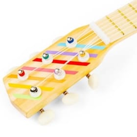 Wooden Guitar Close Up
