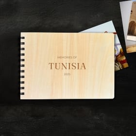 Personalised A5 Plywood Sketchbook Landscape Example 1