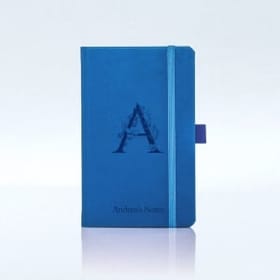 Personalised Castelli Notebook With Decorative Initial Design and Text of Your Choice By Pear Tree