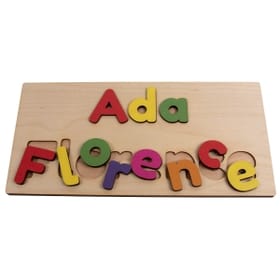 Wooden Name Puzzle - 2 Lines