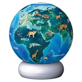 3D Earth Puzzle Night Light