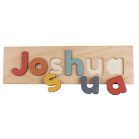 Wooden Name Puzzle 1-7 - Autumn Colours