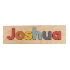 Wooden Name Puzzle 1-7 - Autumn Colours