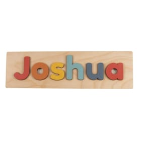 Wooden Name Puzzle 1-7 - Autumn Colours