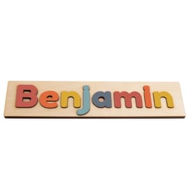 Wooden Name Puzzle 8-12 - Autumn Colours