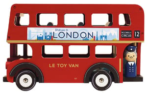 Wooden Double Decker London Bus