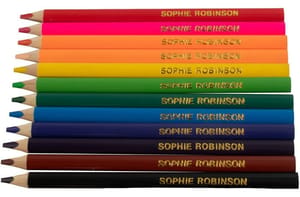 chunky triangular colouring pencils
