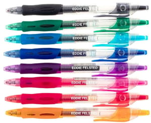 personalised retractable gel pens