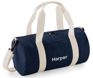 Personalised Barrel Bag