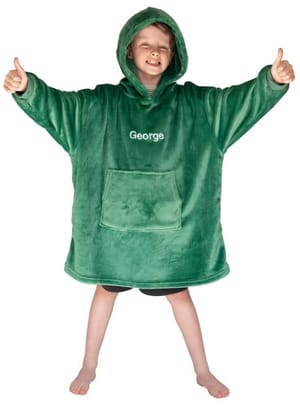 Personalised Dinosaur Cushion Hooded Poncho