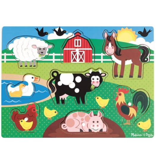 Farm Animal Peg Puzzle